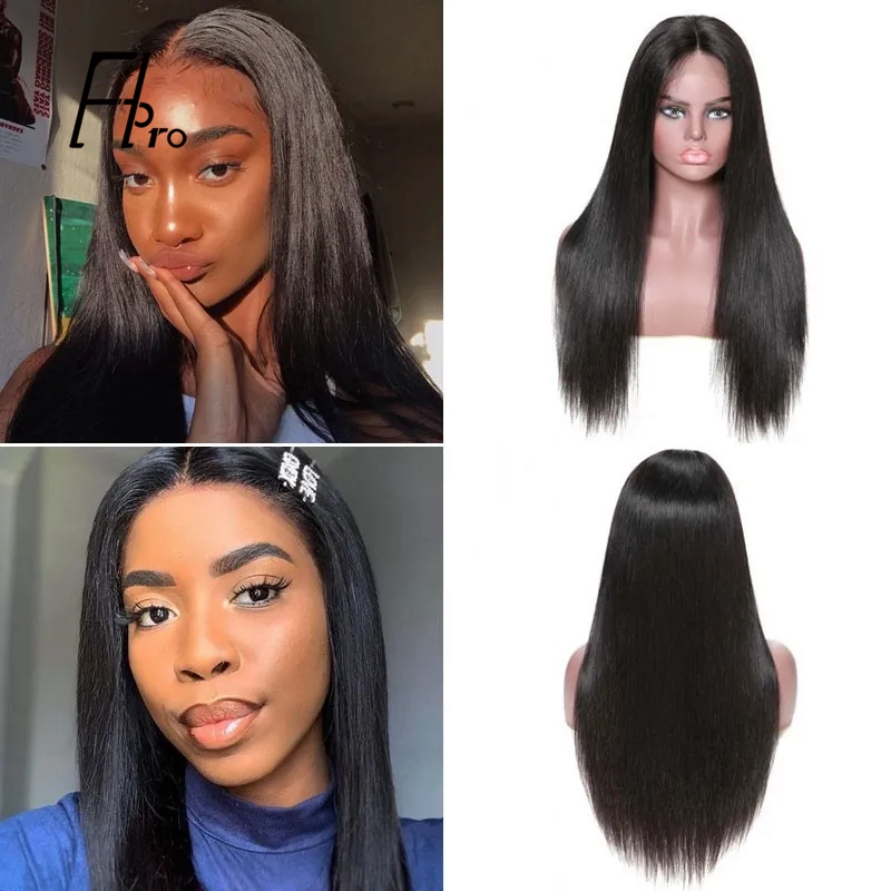 Pre-plucked 360 Lace Frontal Wig Straight Virgin Hair 180% Density